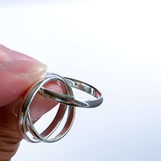 silver925 3連 リング