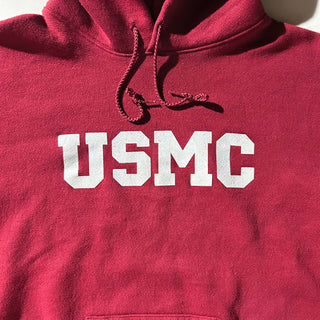 90's SOFFE "USMC" プリント スウェット パーカ