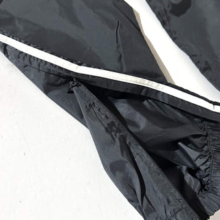 90's adidas ブラック ドローコード ナイロン パンツ