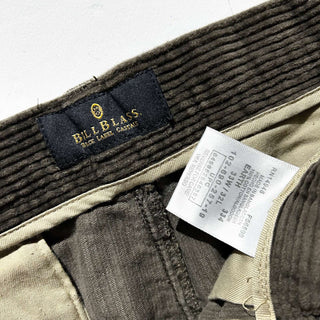 00's BILL BLASS カーキ 2タック コーデュロイ パンツ