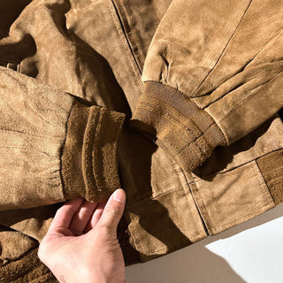 90's～00's Croft & Barrow キルティング レザー ブルゾン ジャケット