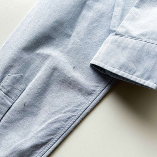 90's～ OLD RALPH LAUREN "YARMOUTH" サックスブルー オックスフォード ボタンダウン L/Sシャツ