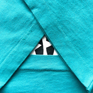 90's "made in USA" Mickey&CO. 青パンミッキー キャラクター プリント Tシャツ