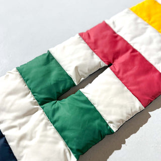 00's Hudson's Bay マルチカラー 中綿 パッファー マフラー