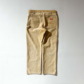 00's Dickies フェード ボロ ダック ペインター パンツ(ベージュ)