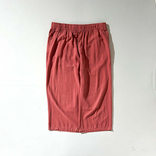 00's OLD NAVY リネン×レーヨン ドローコード イージー パンツ(コーラルピンク)