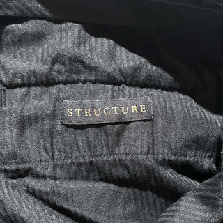 00's Structure "極太" ピンストライプ ワイド スラックス