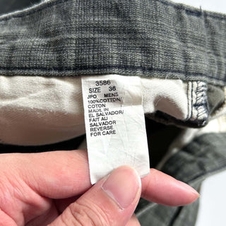 00's WOOLRICH オリーブ 2タック チェック ワイド ショーツ