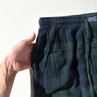 00's RALPH LAUREN ドローコード ブラックウォッチ チェック パジャマ パンツ