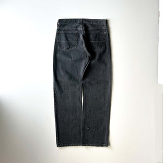 00's FADED GLORY "先染め" ストレート ブラック デニム パンツ