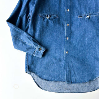 90's～ BREECHES デニム ボタンダウン L/Sシャツ