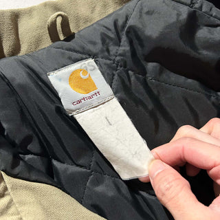 ～00's Carhartt 裏キルティング ラグラン ダブルジップ ワーク ジャケット