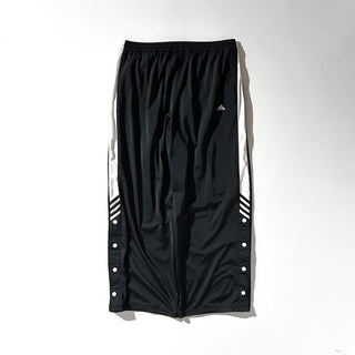 00's adidas ドローコード スナップ ワイド トラック パンツ