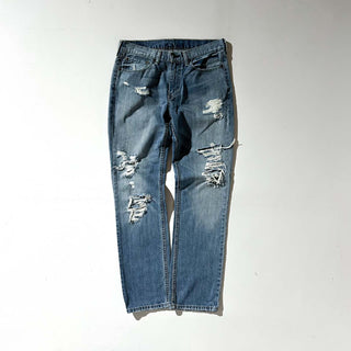 00's Levi's ジップフライ ボロ ダメージ デニム パンツ