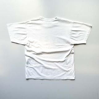90's "made in USA" Fruit of the Loom "THE EVOLUTION OF AUTHORITY" プリント Tシャツ