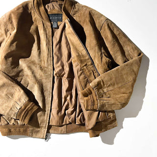 90's～00's Croft & Barrow キルティング レザー ブルゾン ジャケット