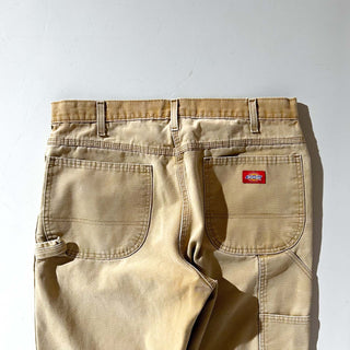 00's Dickies フェード ボロ ダック ペインター パンツ(ベージュ)