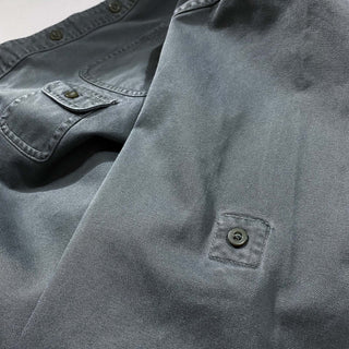 00's Eddie Bauer オメプリ 無地 グレー L/Sシャツ