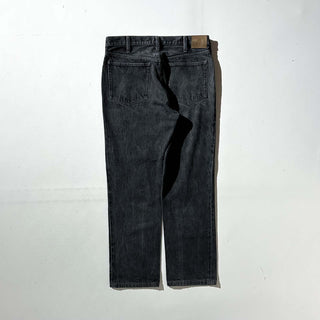 00's LANDS' END "先染め" ブラック デニム パンツ
