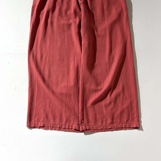 00's OLD NAVY リネン×レーヨン ドローコード イージー パンツ(コーラルピンク)