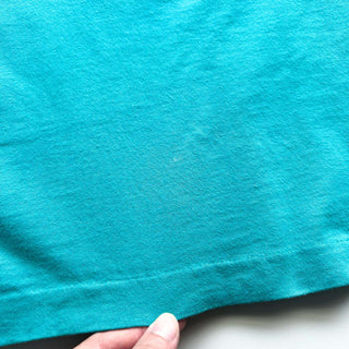 90's "made in USA" Mickey&CO. 青パンミッキー キャラクター プリント Tシャツ