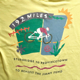 90's "made in USA" FRUIT OF THE LOOM "PAN-MASS CHALLENGE" 両面プリント Tシャツ