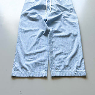 00's Croft＆Barrow シアサッカー ドローコード ワイド イージー パンツ