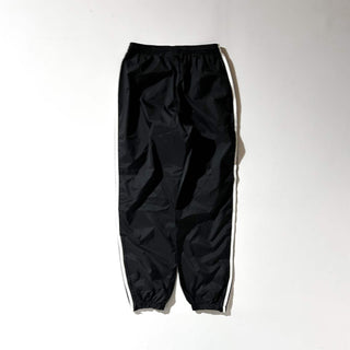 90's adidas ブラック ドローコード ナイロン パンツ