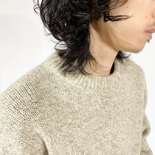 80's "made in USA" Eddie Bauer メランジ ウール ニット セーター