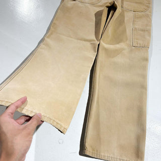 00's Dickies フェード ボロ ダック ペインター パンツ(ベージュ)
