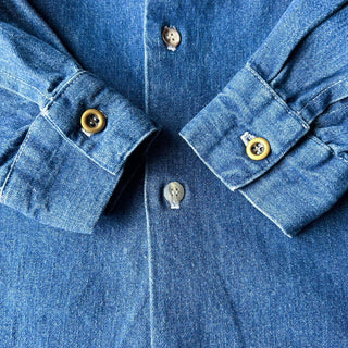 90's～ BREECHES デニム ボタンダウン L/Sシャツ