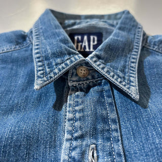 90's OLD GAP デニム レギュラーカラー L/Sシャツ