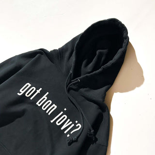 90's～00's "got bon jovi ?" メッセージ スウェット パーカ