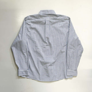 00's Brooks Brothers チェック オックスフォード ボタンダウン L/Sシャツ(ブルー)