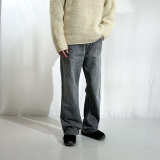 90's～00's GAP "LOOSE FIT" 先染め ブラック ストレート デニム パンツ