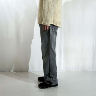 90's～00's GAP "LOOSE FIT" 先染め ブラック ストレート デニム パンツ