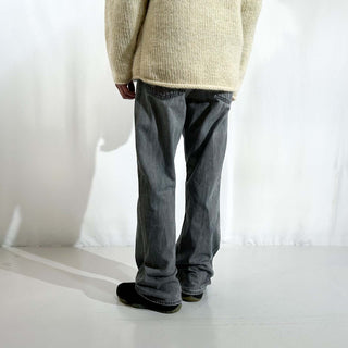 90's～00's GAP "LOOSE FIT" 先染め ブラック ストレート デニム パンツ