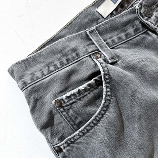 90's～00's GAP "LOOSE FIT" 先染め ブラック ストレート デニム パンツ