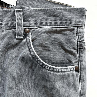 90's～00's GAP "LOOSE FIT" 先染め ブラック ストレート デニム パンツ