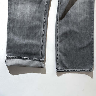 90's～00's GAP "LOOSE FIT" 先染め ブラック ストレート デニム パンツ