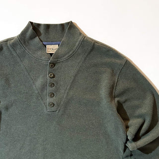 00's L.L.Bean オリーブ コットン ジープ ニット セーター ニットソー