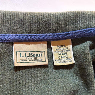 00's L.L.Bean オリーブ コットン ジープ ニット セーター ニットソー