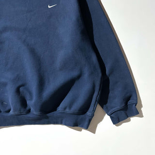 00's NIKE ネイビー サイドスウッシュ スウェット シャツ