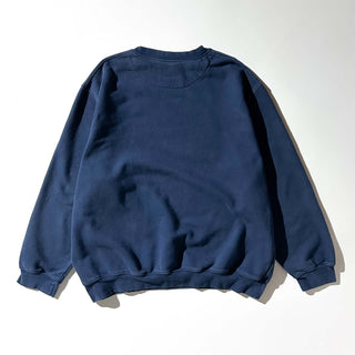 00's NIKE ネイビー サイドスウッシュ スウェット シャツ