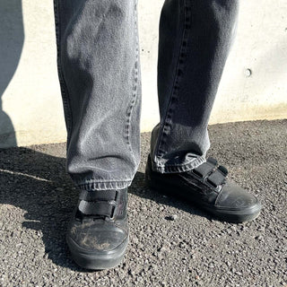 00's RUSTLER ストレート "フェード グレー" ブラック デニム パンツ(34×30)