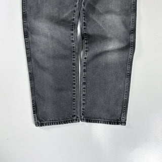 00's RUSTLER ストレート "フェード グレー" ブラック デニム パンツ(34×30)