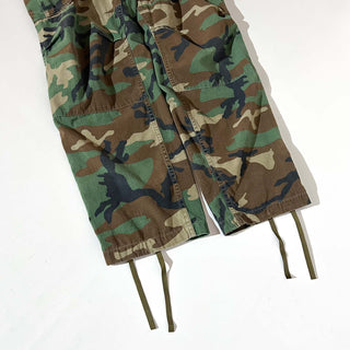 80's U.S.ARMY リップストップ ウッドランド カモフラージュ カーゴ パンツ(MEDIUM-LONG)