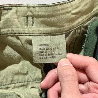 80's U.S.ARMY リップストップ ウッドランド カモフラージュ カーゴ パンツ(MEDIUM-LONG)