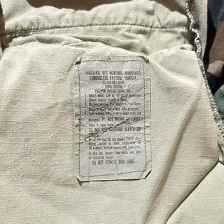 80's U.S.ARMY リップストップ ウッドランド カモフラージュ カーゴ パンツ(MEDIUM-LONG)
