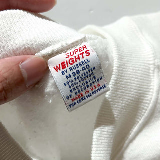 80's～90's "made in USA" SUPER WEIGHTS BY RUSSELL "just a little bit country" アニマル プリント スウェット シャツ